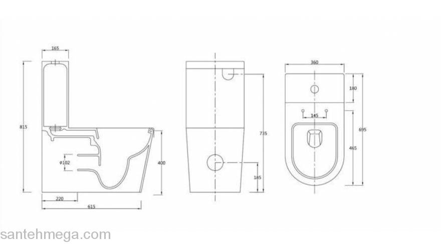 Унитаз напольный SSWW CT2046. Фото