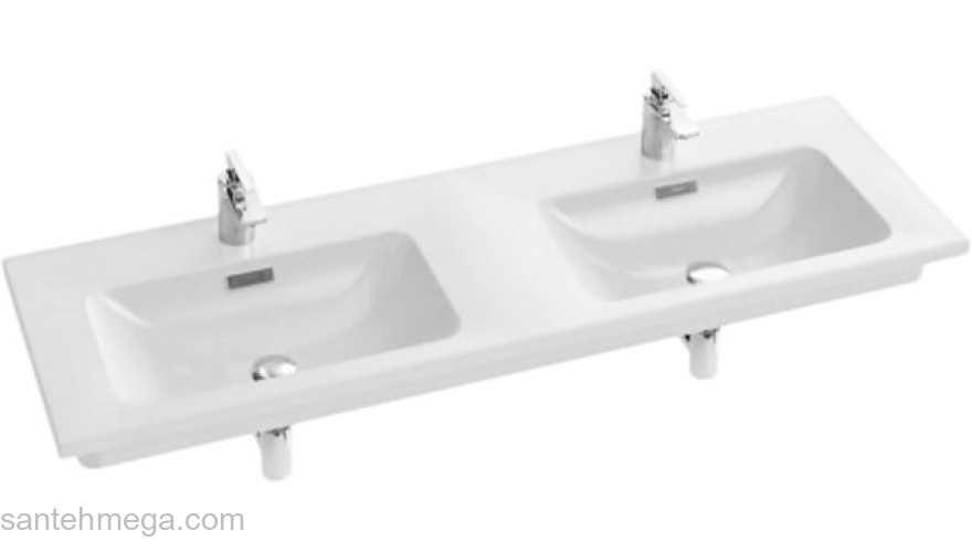 Раковина-столешница двойная JACOB DELAFON Vox 141х46 EXAA112-Z-00. Фото