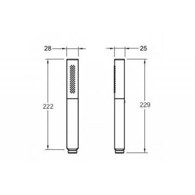 Душевая лейка JACOB DELAFON Shift Ellipse E45892-CP. Фото