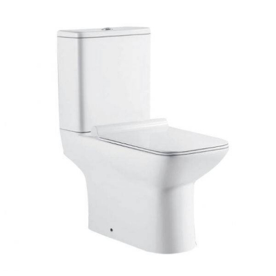 SOLE QUADRO Безободковый унитаз-компакт с биде с сиденьем Soft-close. Фото