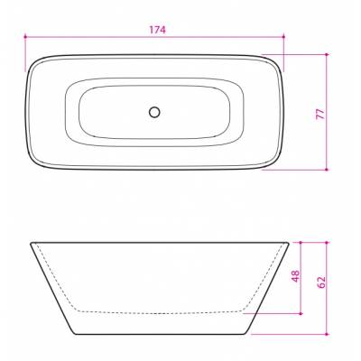 Ванна BALTECO Dune. Фото