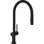 Кухонный смеситель однорычажный, 210, с вытяжным душем, 2jet Hansgrohe 72800670, матовый черный Кухонный смеситель однорычажный, 210, с вытяжным душем, 2jet Hansgrohe 72800670, матовый черный. Фото