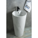 Раковина напольная GID Nb131ws 40х40 81111 Под камень. Матовый Раковина напольная GID Nb131ws 40х40 81111 Под камень. Матовый. Фото