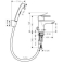 Смеситель для раковины HANSGROHE Tails E2 31165000. Фото